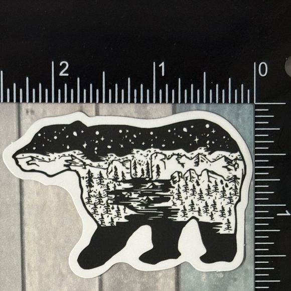 🌀10/$10🌀 Grizzly Bear Outdoor Landscape Reusable Waterproof Vinyl Sticker Deca - Picture 1 of 1